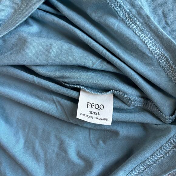 FEQO Women's Long Sleeve Loose Fit Tops Scoop Neck Set of 3 - Size‎ Large - Picture 7 of 11